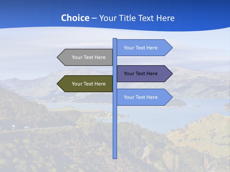A Scenic View Of A Lake Surrounded By Mountains PowerPoint Template