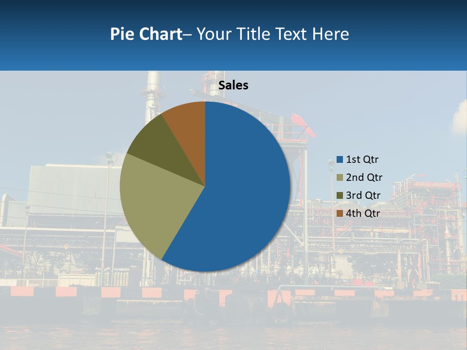 A Power Plant Is Shown In This Powerpoint Presentation PowerPoint Template