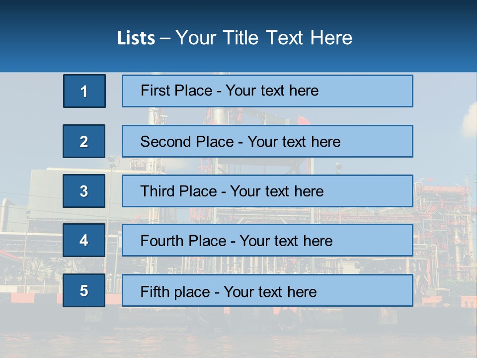 A Power Plant Is Shown In This Powerpoint Presentation PowerPoint Template