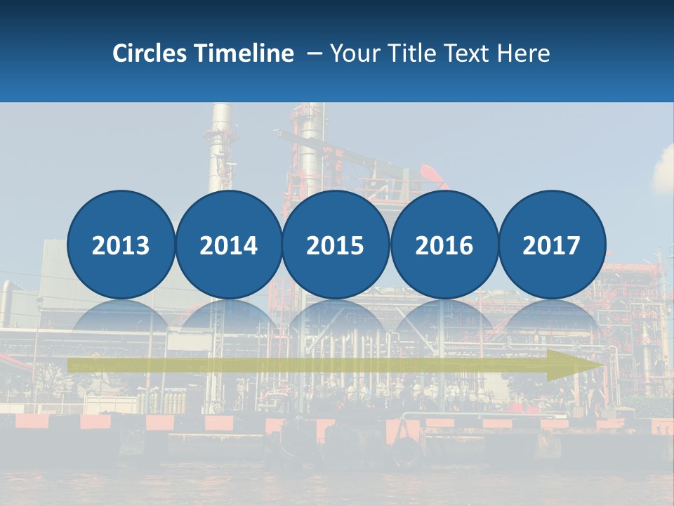 A Power Plant Is Shown In This Powerpoint Presentation PowerPoint Template