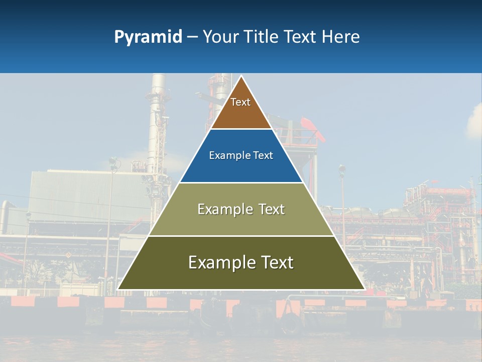 A Power Plant Is Shown In This Powerpoint Presentation PowerPoint Template
