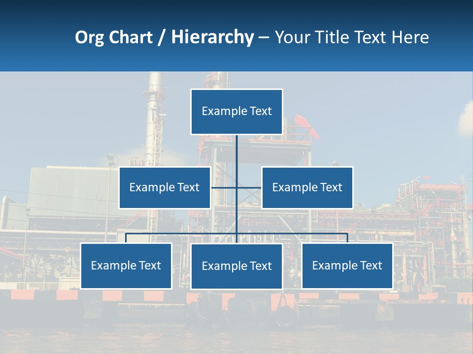 A Power Plant Is Shown In This Powerpoint Presentation PowerPoint Template