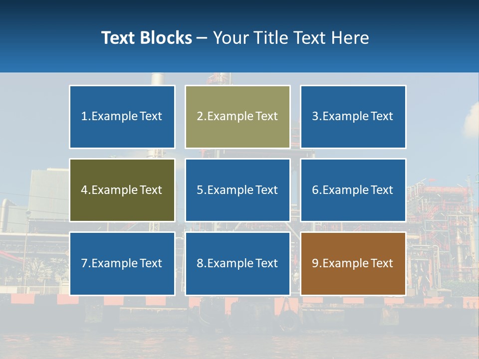 A Power Plant Is Shown In This Powerpoint Presentation PowerPoint Template