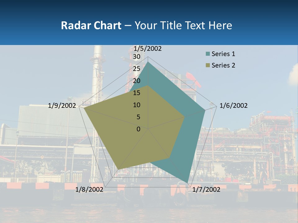 A Power Plant Is Shown In This Powerpoint Presentation PowerPoint Template