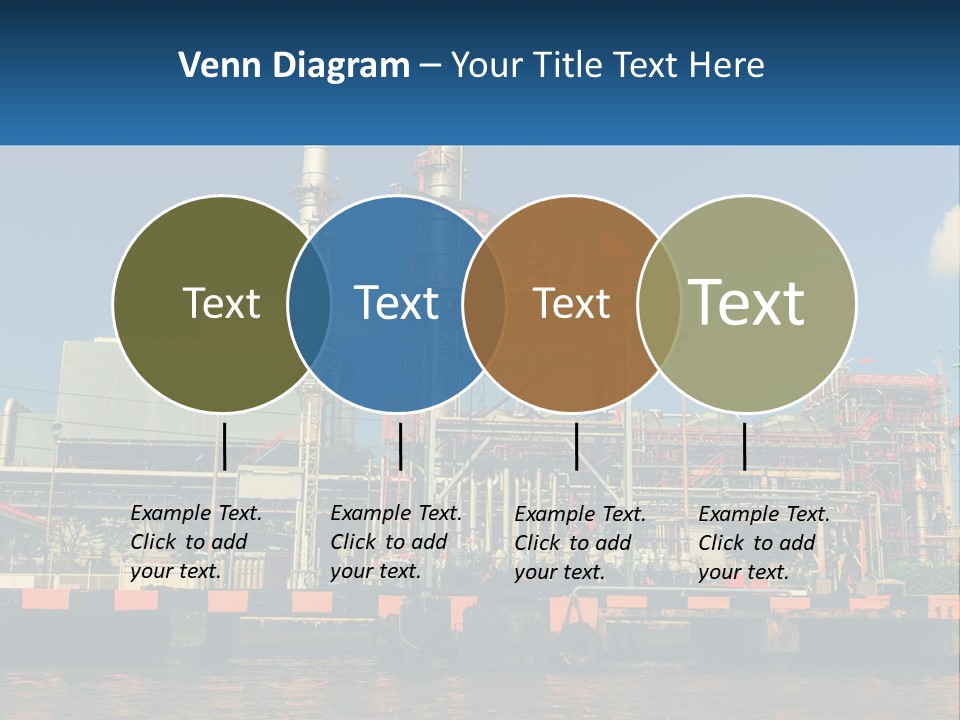 A Power Plant Is Shown In This Powerpoint Presentation PowerPoint Template