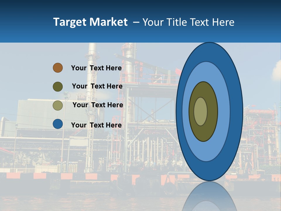 A Power Plant Is Shown In This Powerpoint Presentation PowerPoint Template