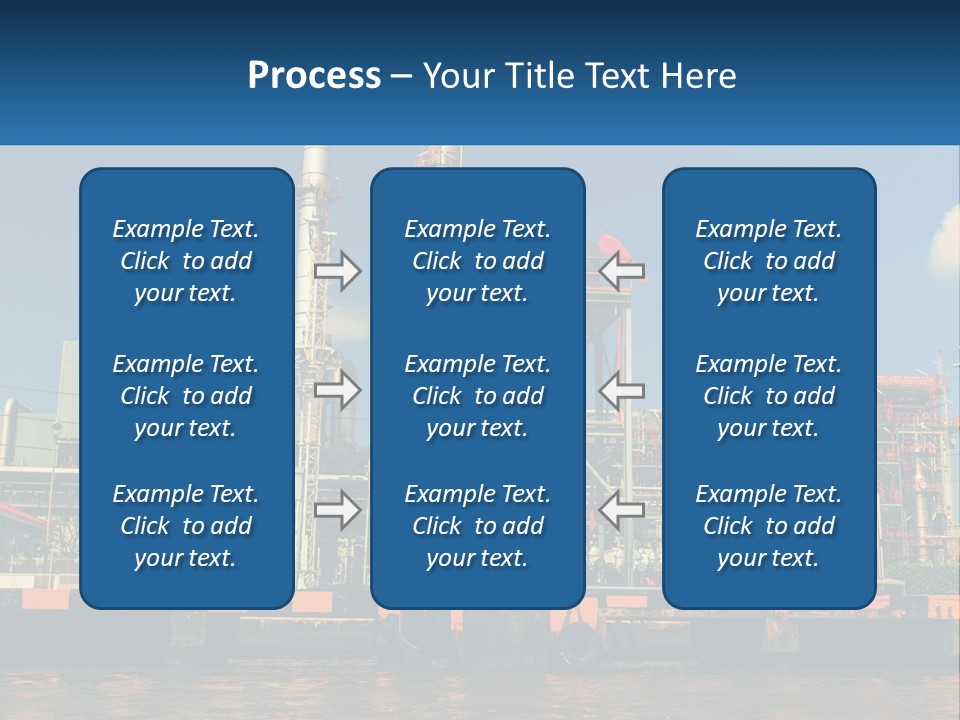 A Power Plant Is Shown In This Powerpoint Presentation PowerPoint Template