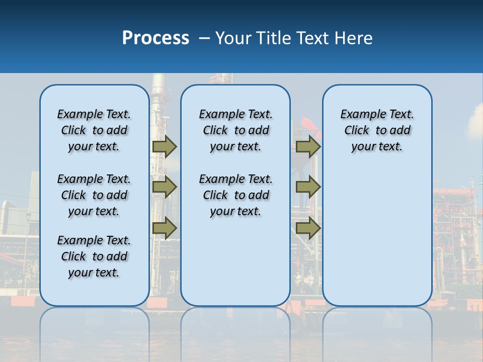 A Power Plant Is Shown In This Powerpoint Presentation PowerPoint Template