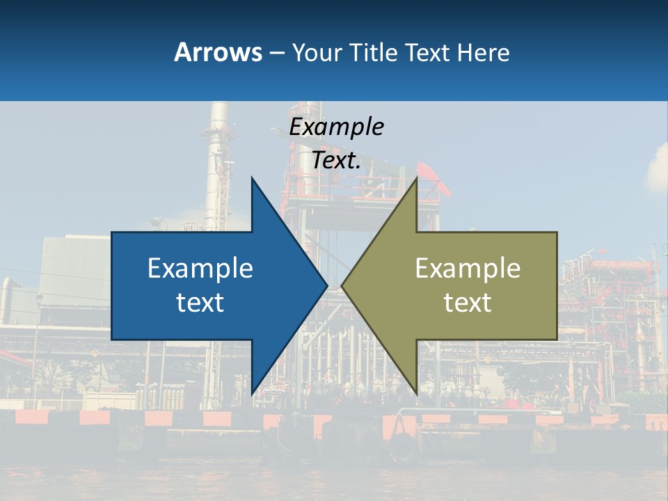 A Power Plant Is Shown In This Powerpoint Presentation PowerPoint Template
