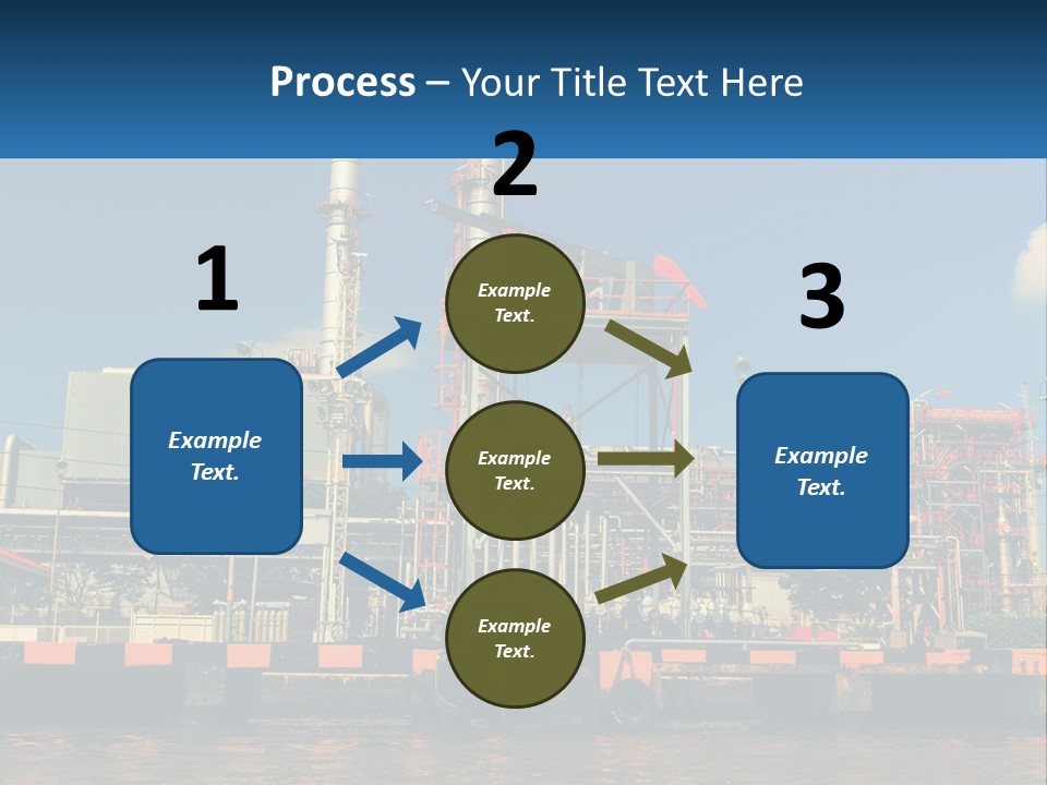 A Power Plant Is Shown In This Powerpoint Presentation PowerPoint Template