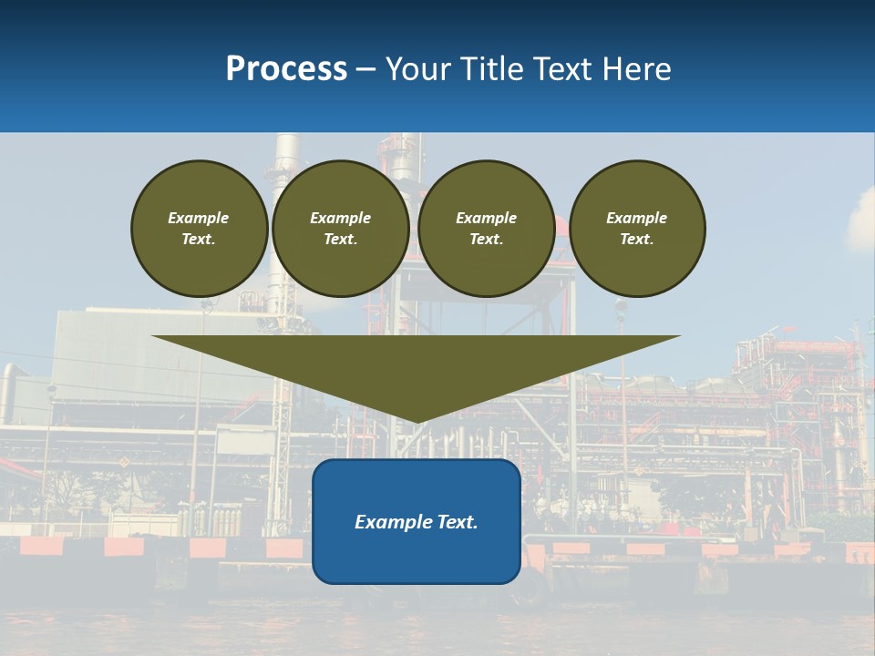 A Power Plant Is Shown In This Powerpoint Presentation PowerPoint Template