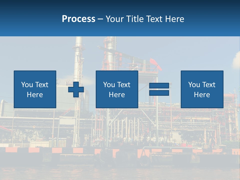 A Power Plant Is Shown In This Powerpoint Presentation PowerPoint Template