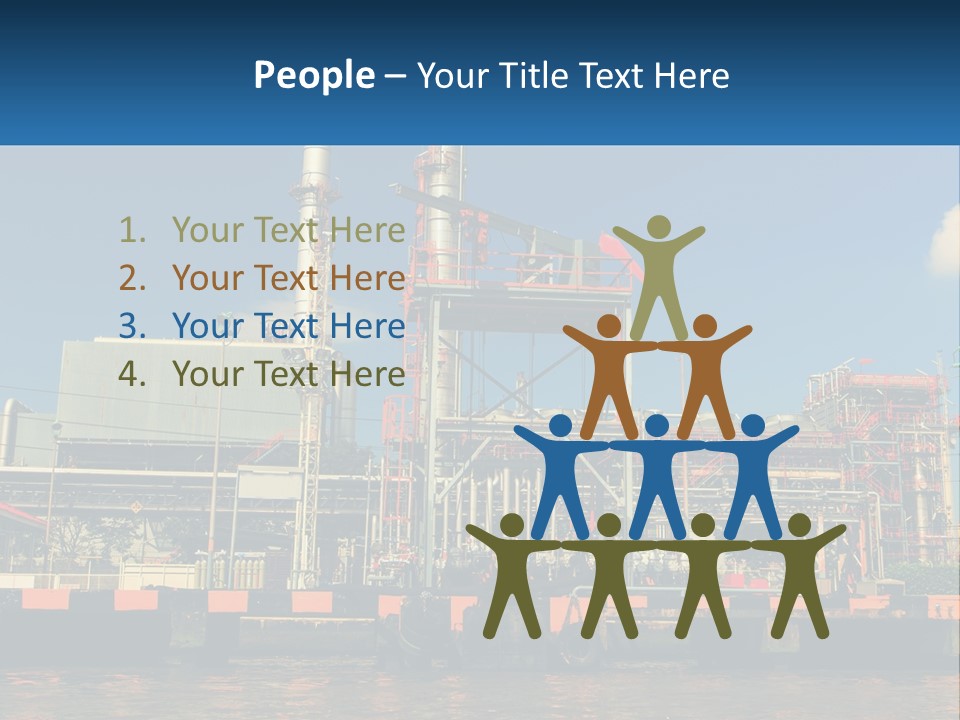 A Power Plant Is Shown In This Powerpoint Presentation PowerPoint Template