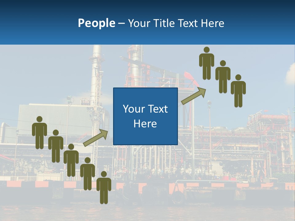 A Power Plant Is Shown In This Powerpoint Presentation PowerPoint Template