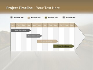 A Man Riding A Bike Down A Road PowerPoint Template