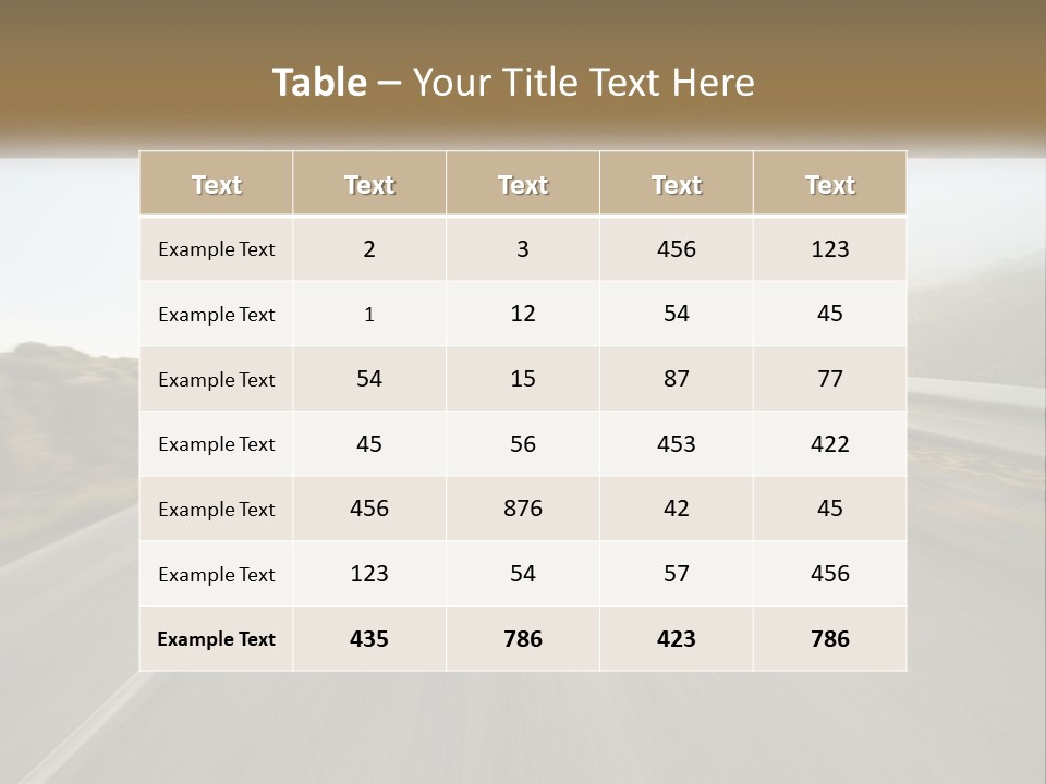 A Man Riding A Bike Down A Road PowerPoint Template