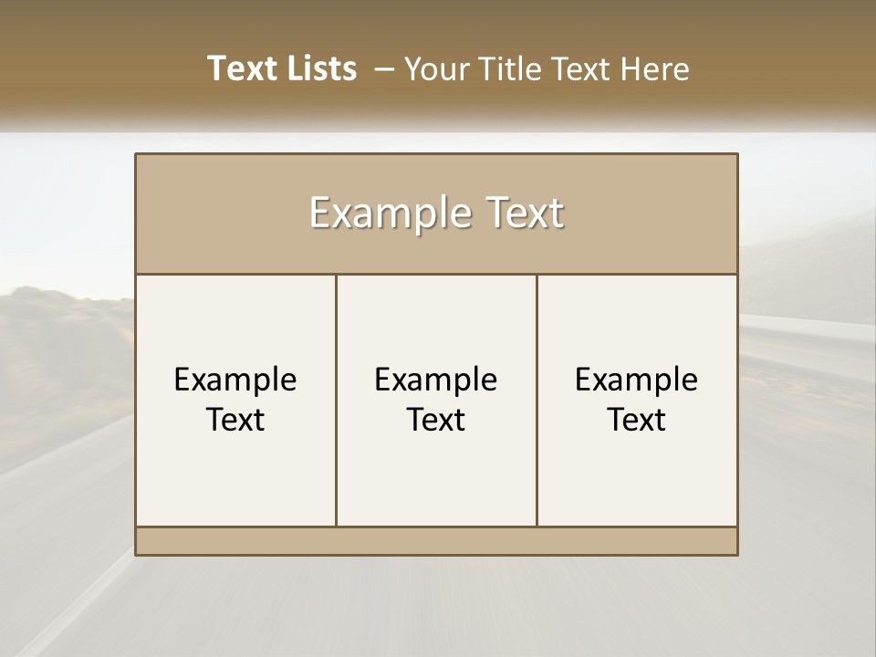 A Man Riding A Bike Down A Road PowerPoint Template
