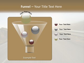 A Man Riding A Bike Down A Road PowerPoint Template