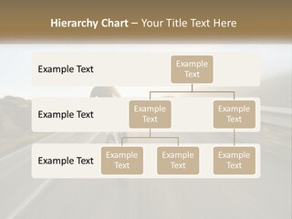 A Man Riding A Bike Down A Road PowerPoint Template
