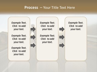 A Man Riding A Bike Down A Road PowerPoint Template