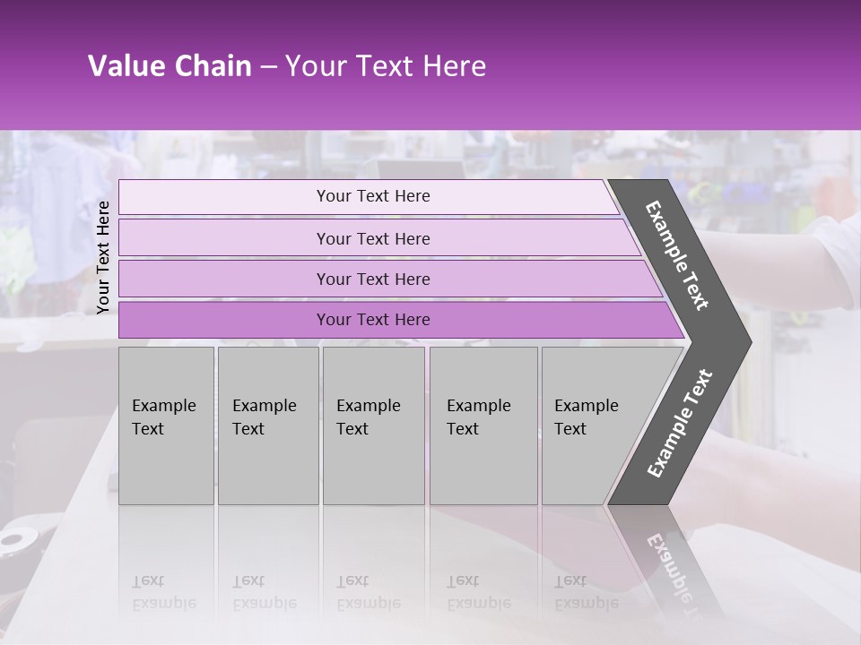 A Person Holding A Pink Object In Front Of A Computer PowerPoint Template