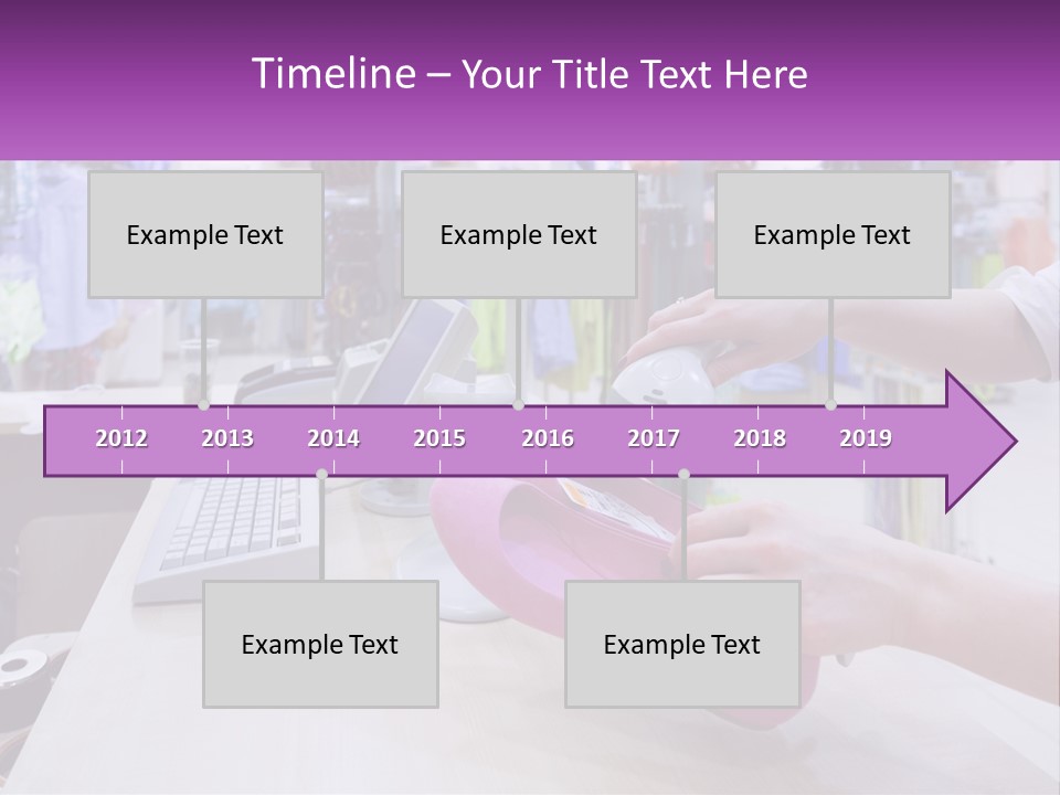 A Person Holding A Pink Object In Front Of A Computer PowerPoint Template