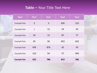 A Person Holding A Pink Object In Front Of A Computer PowerPoint Template