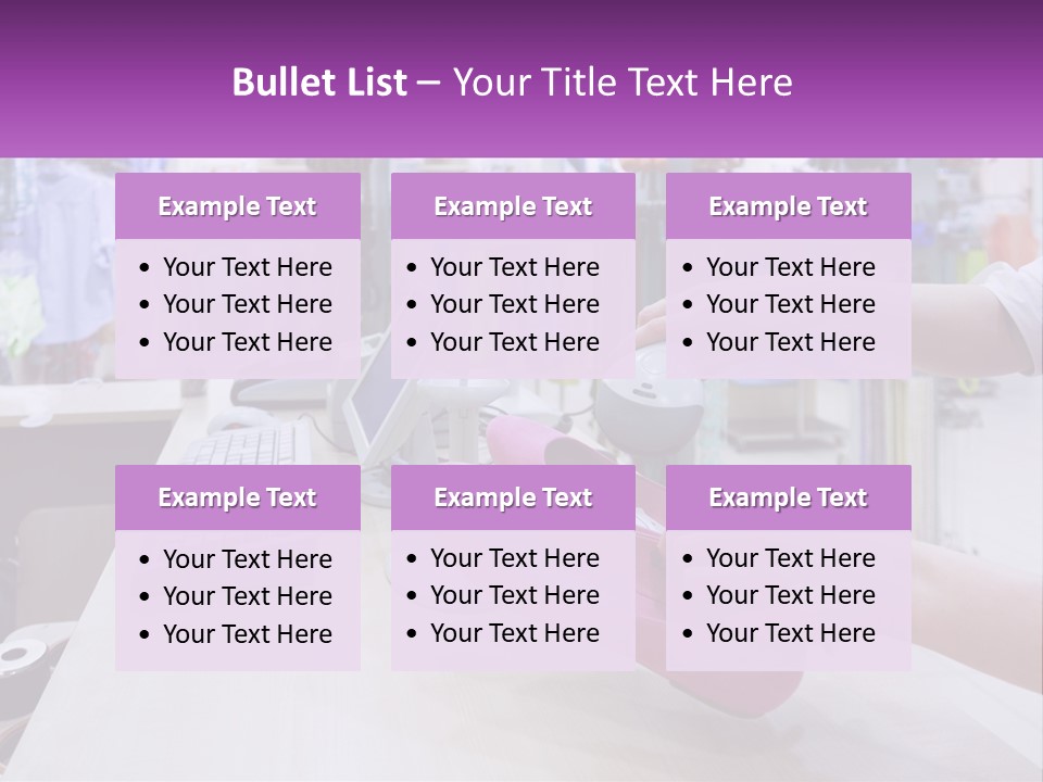 A Person Holding A Pink Object In Front Of A Computer PowerPoint Template