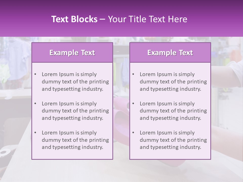 A Person Holding A Pink Object In Front Of A Computer PowerPoint Template