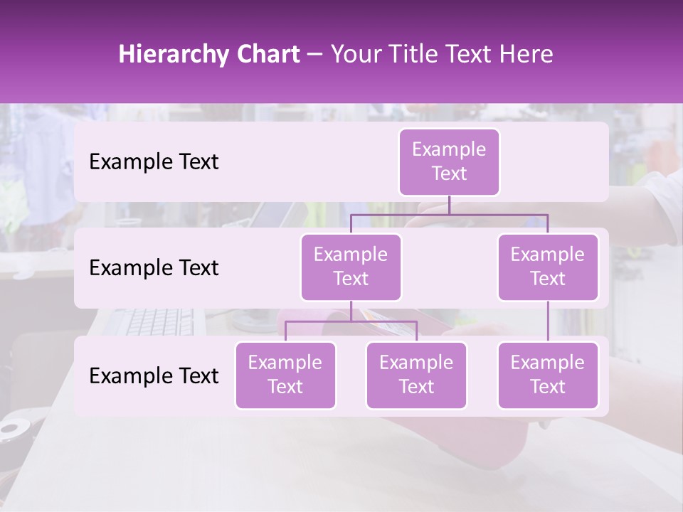 A Person Holding A Pink Object In Front Of A Computer PowerPoint Template
