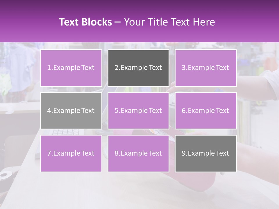 A Person Holding A Pink Object In Front Of A Computer PowerPoint Template