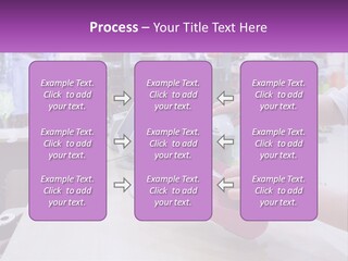 A Person Holding A Pink Object In Front Of A Computer PowerPoint Template