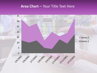A Person Holding A Pink Object In Front Of A Computer PowerPoint Template