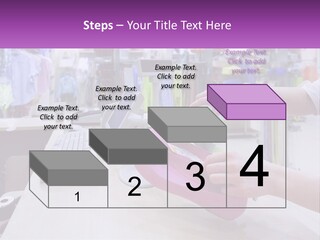 A Person Holding A Pink Object In Front Of A Computer PowerPoint Template