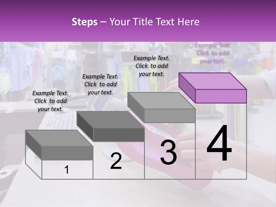 A Person Holding A Pink Object In Front Of A Computer PowerPoint Template