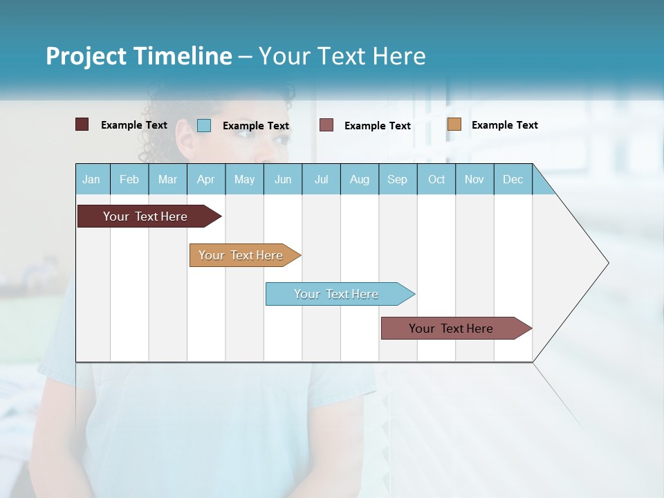 A Woman Doctor Standing In Front Of A Window With A Stethoscope On PowerPoint Template