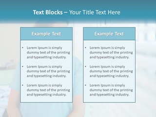 A Woman Doctor Standing In Front Of A Window With A Stethoscope On PowerPoint Template