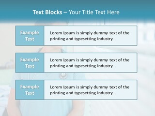 A Woman Doctor Standing In Front Of A Window With A Stethoscope On PowerPoint Template