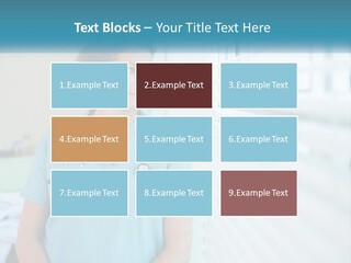 A Woman Doctor Standing In Front Of A Window With A Stethoscope On PowerPoint Template