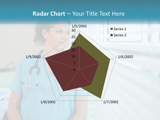 A Woman Doctor Standing In Front Of A Window With A Stethoscope On PowerPoint Template