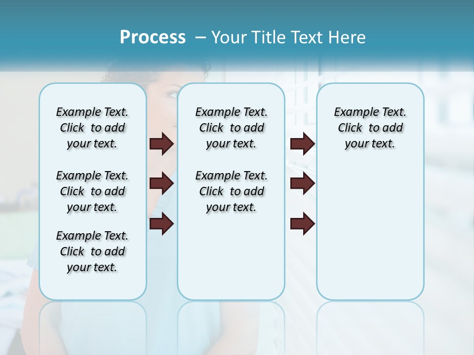 A Woman Doctor Standing In Front Of A Window With A Stethoscope On PowerPoint Template