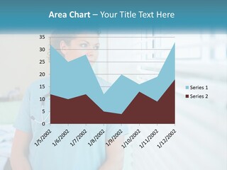 A Woman Doctor Standing In Front Of A Window With A Stethoscope On PowerPoint Template