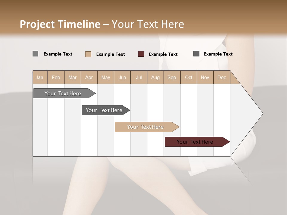 A Woman Sitting On A Couch Using A Laptop Computer PowerPoint Template