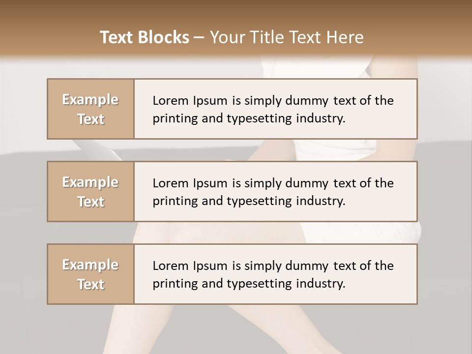 A Woman Sitting On A Couch Using A Laptop Computer PowerPoint Template