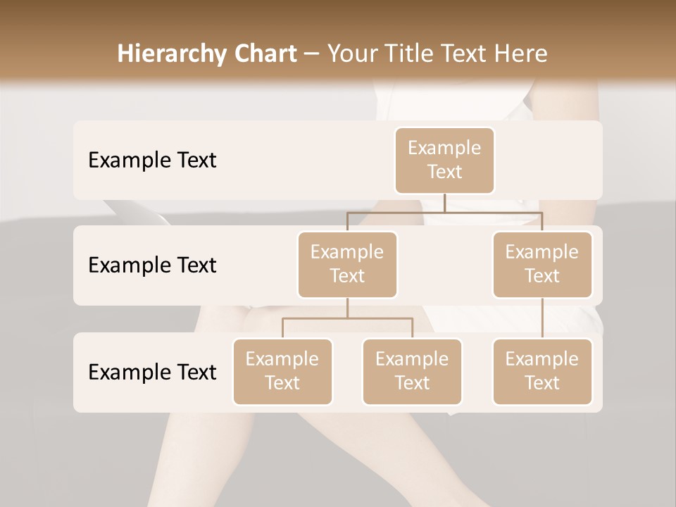 A Woman Sitting On A Couch Using A Laptop Computer PowerPoint Template