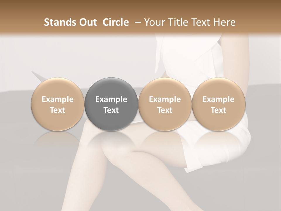 A Woman Sitting On A Couch Using A Laptop Computer PowerPoint Template