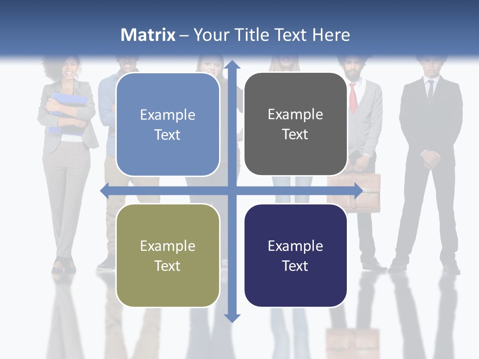 A Group Of People Standing Next To Each Other PowerPoint Template