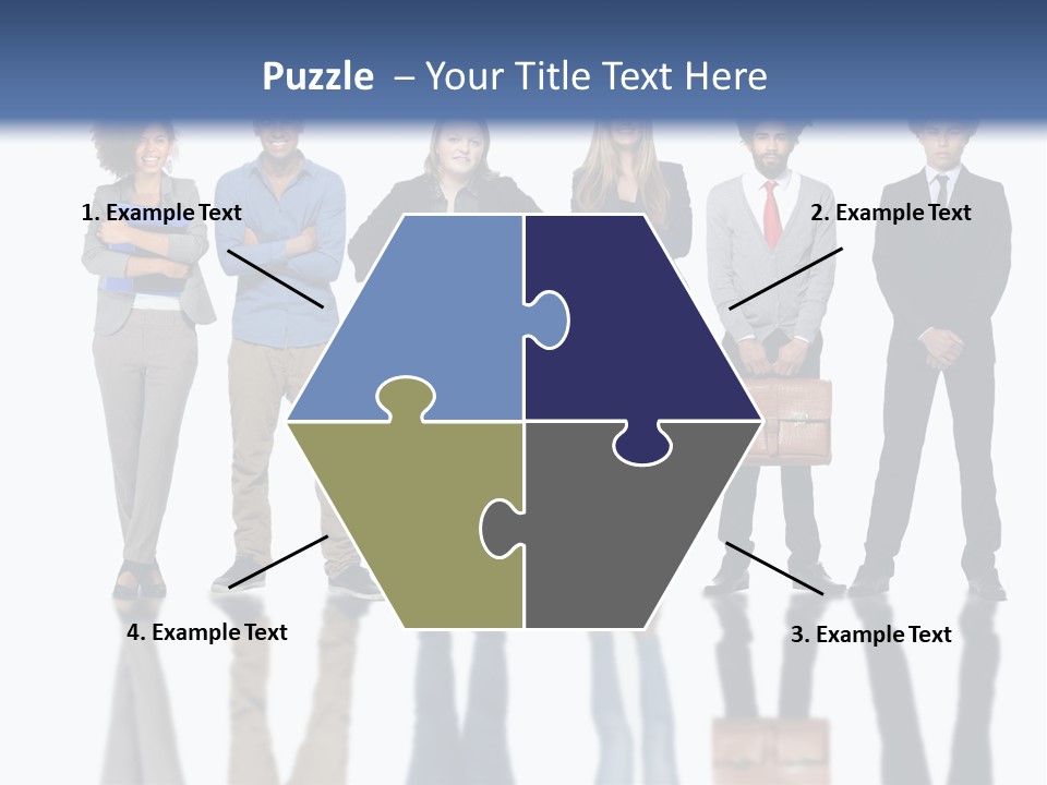 A Group Of People Standing Next To Each Other PowerPoint Template