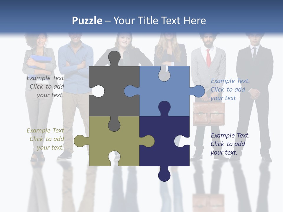 A Group Of People Standing Next To Each Other PowerPoint Template