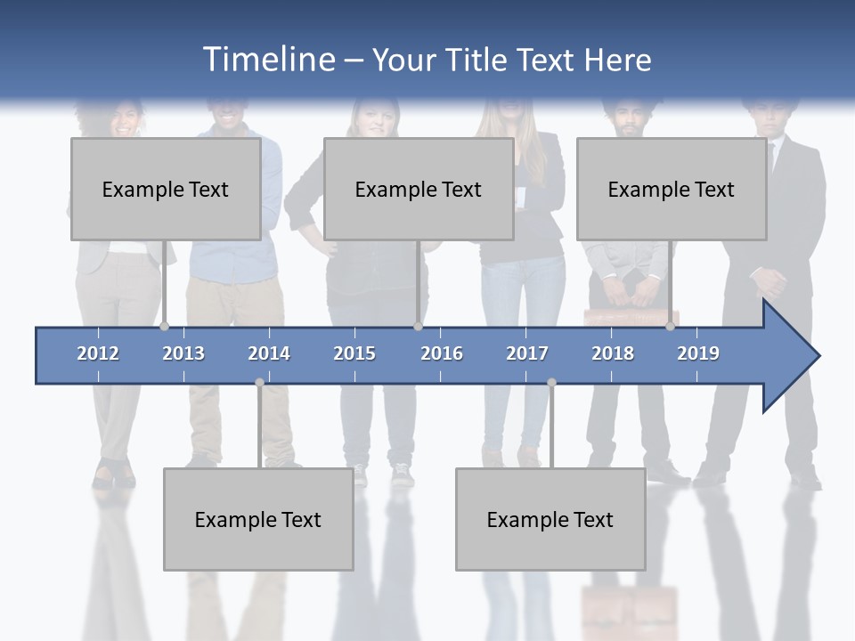 A Group Of People Standing Next To Each Other PowerPoint Template